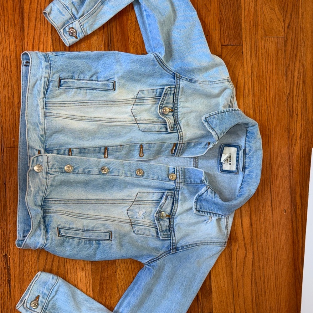 Forever 21 Blue Jean Jacket Classic Denim Style